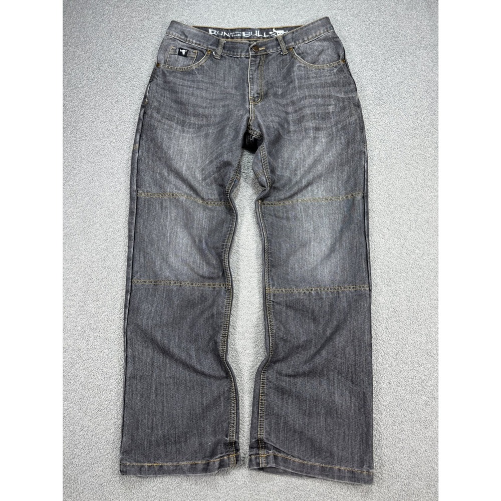 Speed & Strength Jeans Men's 35x31 Black Charcoal Wash Baggy Fit Motorcycle Y2K